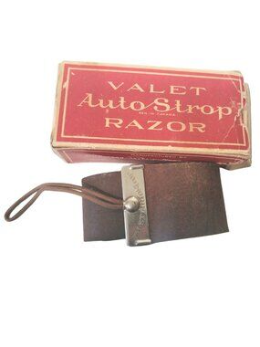 Vintage Valet AutoStrop Leather Collectible & Original Box